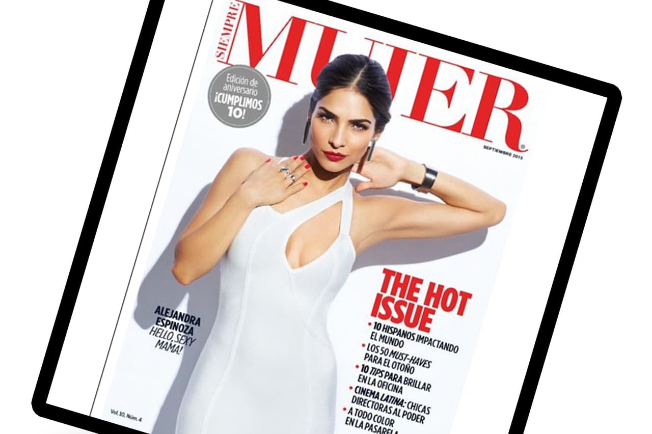 Alejandra Espinoza posó fabulosa para una revista