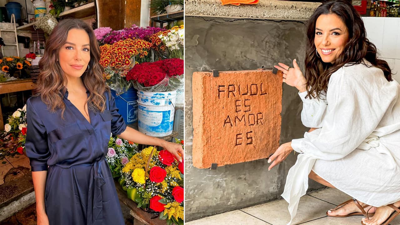 Eva Longoria presume cómo baila y come en un mercado de Oaxaca