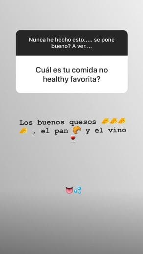 Además compartió qué alimentos son sus preferidos.