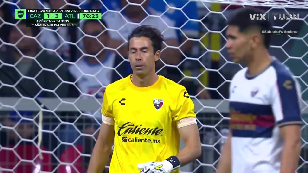 ¡Doble atajada enferma de Óscar Jiménez para salvar al Atlante!