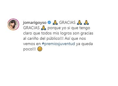 Desde que se dio a conocer su participación en la edición 2020, Jomari lo compartió con sus fieles seguidores en Instagram. Todos estamos listos para sus comentarios puntuales, su sentido del humor y su visión experta en los looks de los participantes en la gran gala.
