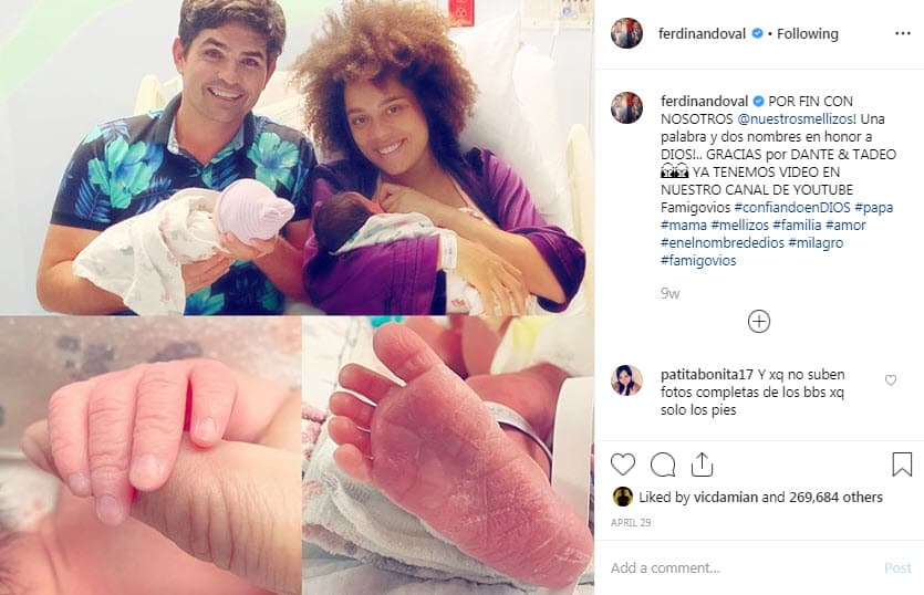 Finalmente llegó otra vez la felicidad para Ferdinando y Brenda con el 
<a href="https://www.univision.com/famosos/ferdinando-valencia-y-brenda-kellerman-ya-tienen-en-brazos-a-sus-gemelos-dante-y-tadeo-fotos" target="_blank">nacimiento de Dante y Tadeo</a>.