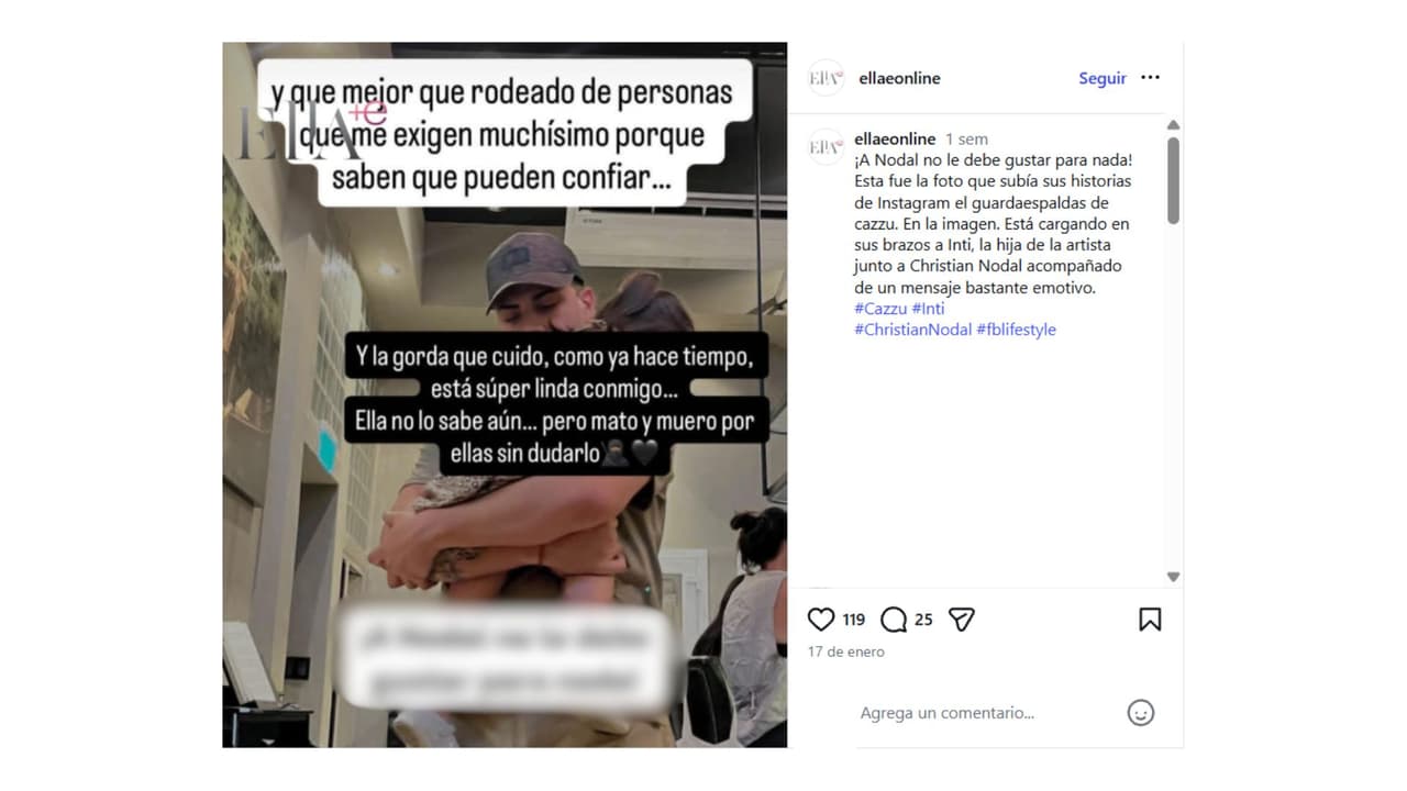 Se ha dejado ver cercano a Inti.