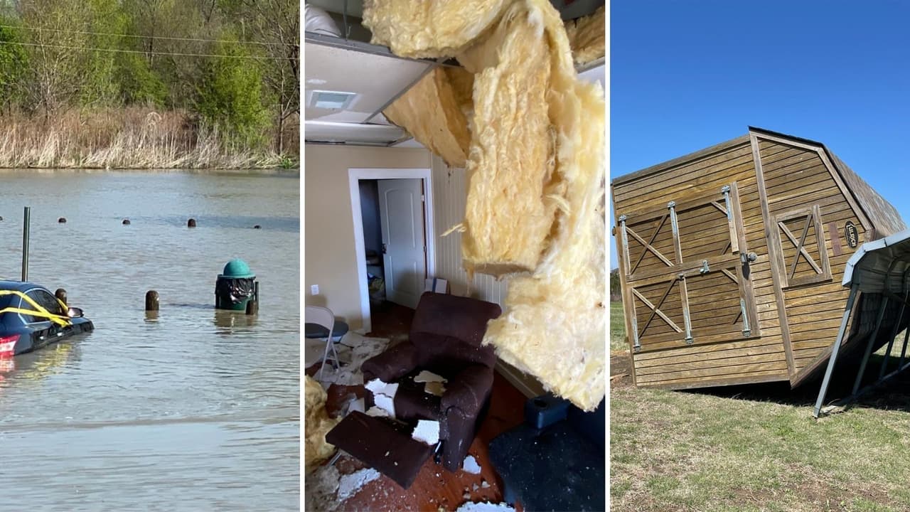 Estos son los daños que dejaron el 
<a href="https://www.univision.com/local/dallas-kuvn/servicio-meterologico-dallas-confirma-tornado" target="_blank">paso de tormentas severas</a> y posibles tornados en el norte de Texas. Hasta ahora el Servicio Nacional de Meteorología ha confirmado un tornado EF-1 en Blue Ridge.