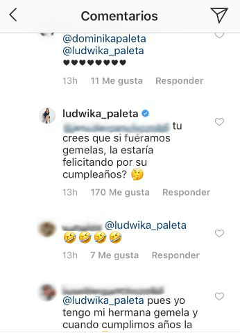 Ante la pregunta, la protagonista de 'Abismo de pasión' respondió: "¿Tú crees que si fuéramos gemelas la estaría felicitando por su cumpleaños?".