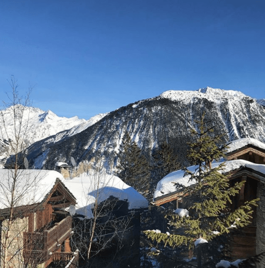 Esta es la impresionante vista de las montañas francesas.