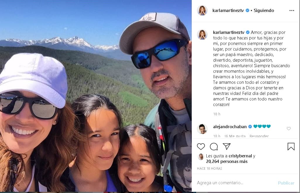 Las palabras de agradecimiento son solo una pequeña muestra del amor tan profundo que siente por el padre de sus hijas.