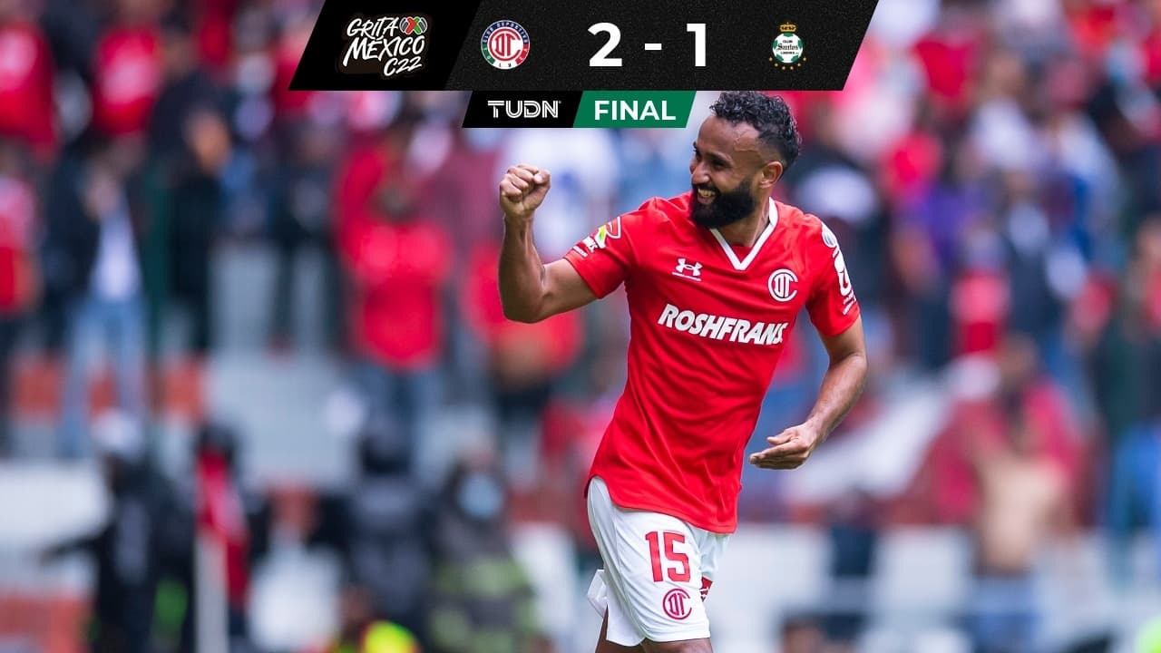 Toluca vence a Santos Laguna y se coloca en el segundo lugar de la clasificación