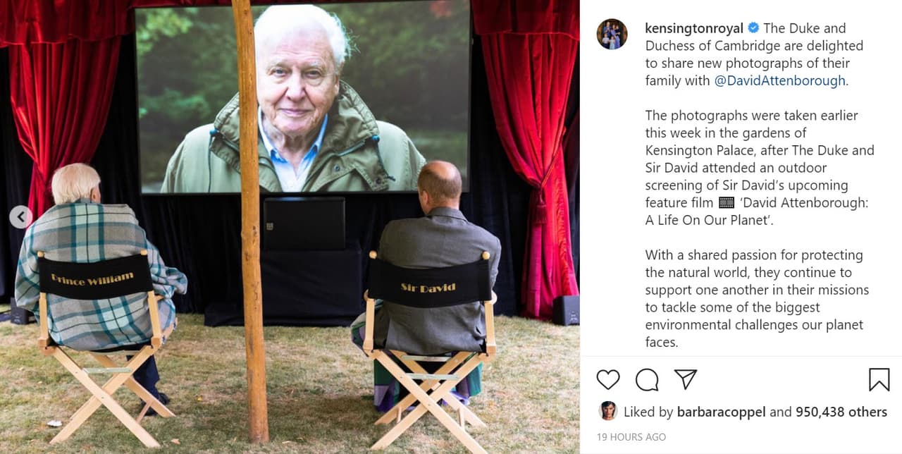 El interés por la conservación de la naturaleza llevó al príncipe William a realizar un documental, 
<b><a href="https://www.youtube.com/watch?v=XI0CbpMU2Rw" target="_blank">'Prince William: a planet for us all'</a></b>
<a href="https://www.youtube.com/watch?v=XI0CbpMU2Rw" target="_blank">. </a>
<br>