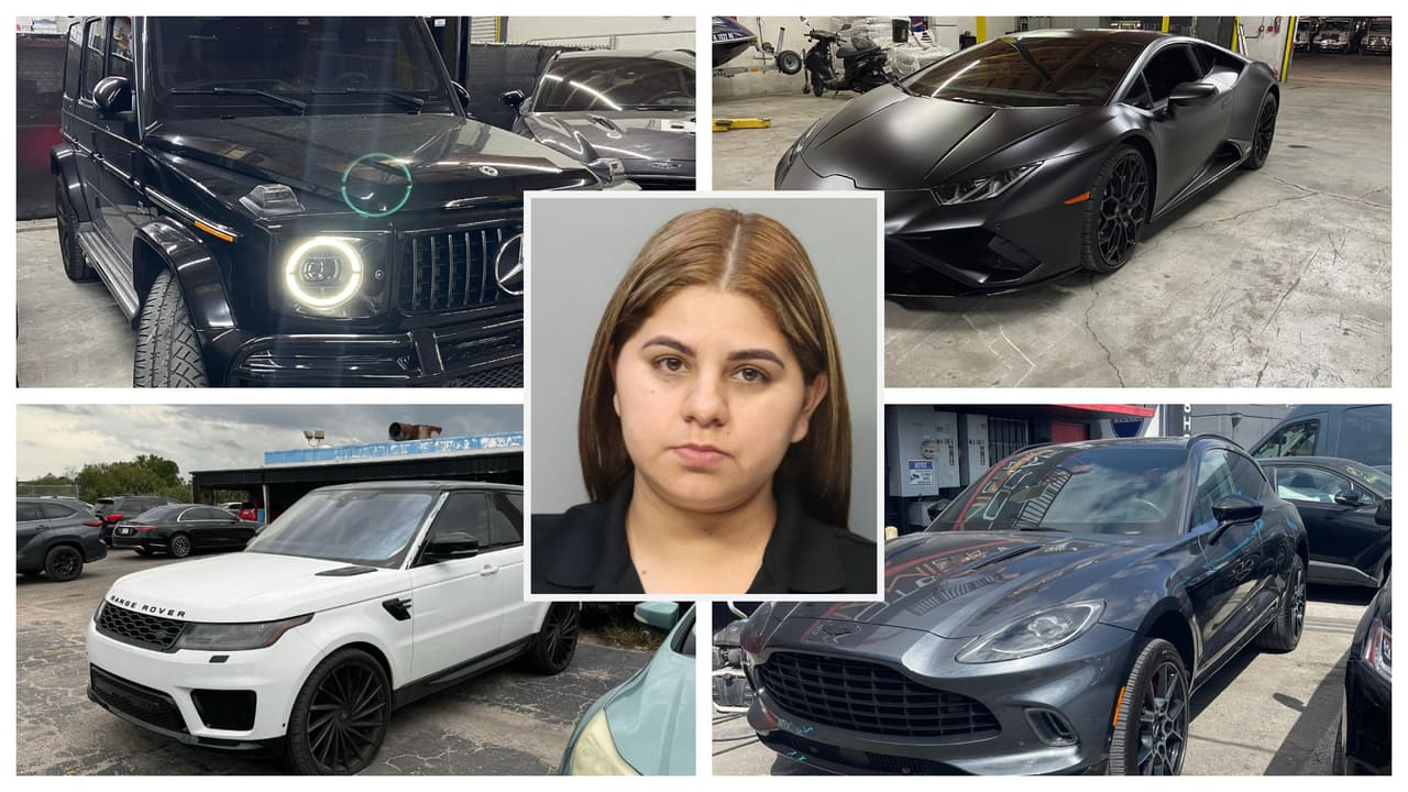 Empleada de agencia de placas arrestada en trama de robos de autos de lujo en Miami-Dade