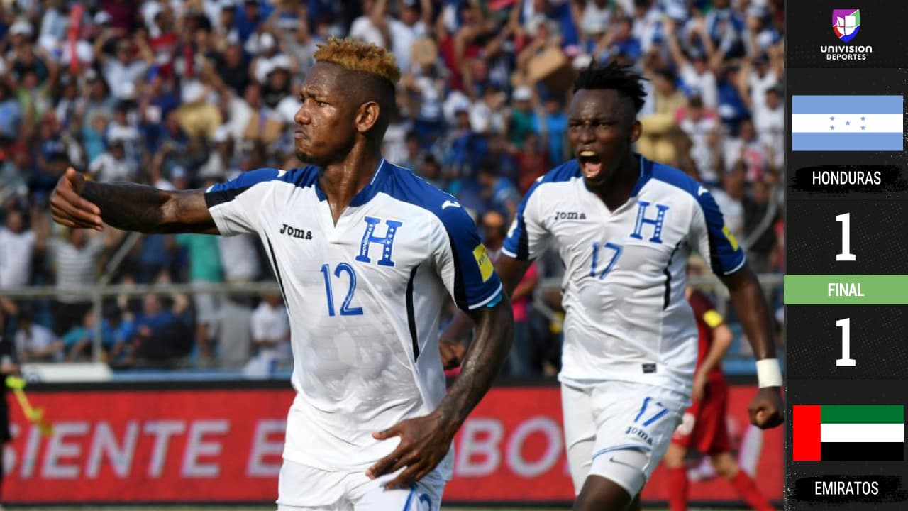 Honduras empató a un gol contra Emiratos Árabes en amistoso jugado en Barcelona