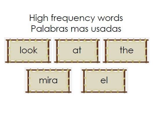 Te traemos otro libro bilingüe para aprender las letras. Incluye las palabras de alta frecuencia usadas en las escuelas para que practiques con tu pequeño