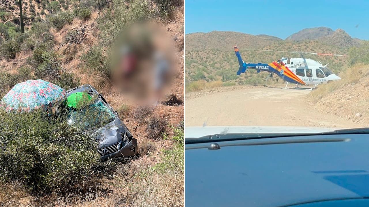Conductora sobrevive dos días atrapada dentro de su vehículo en el condado de Yavapai