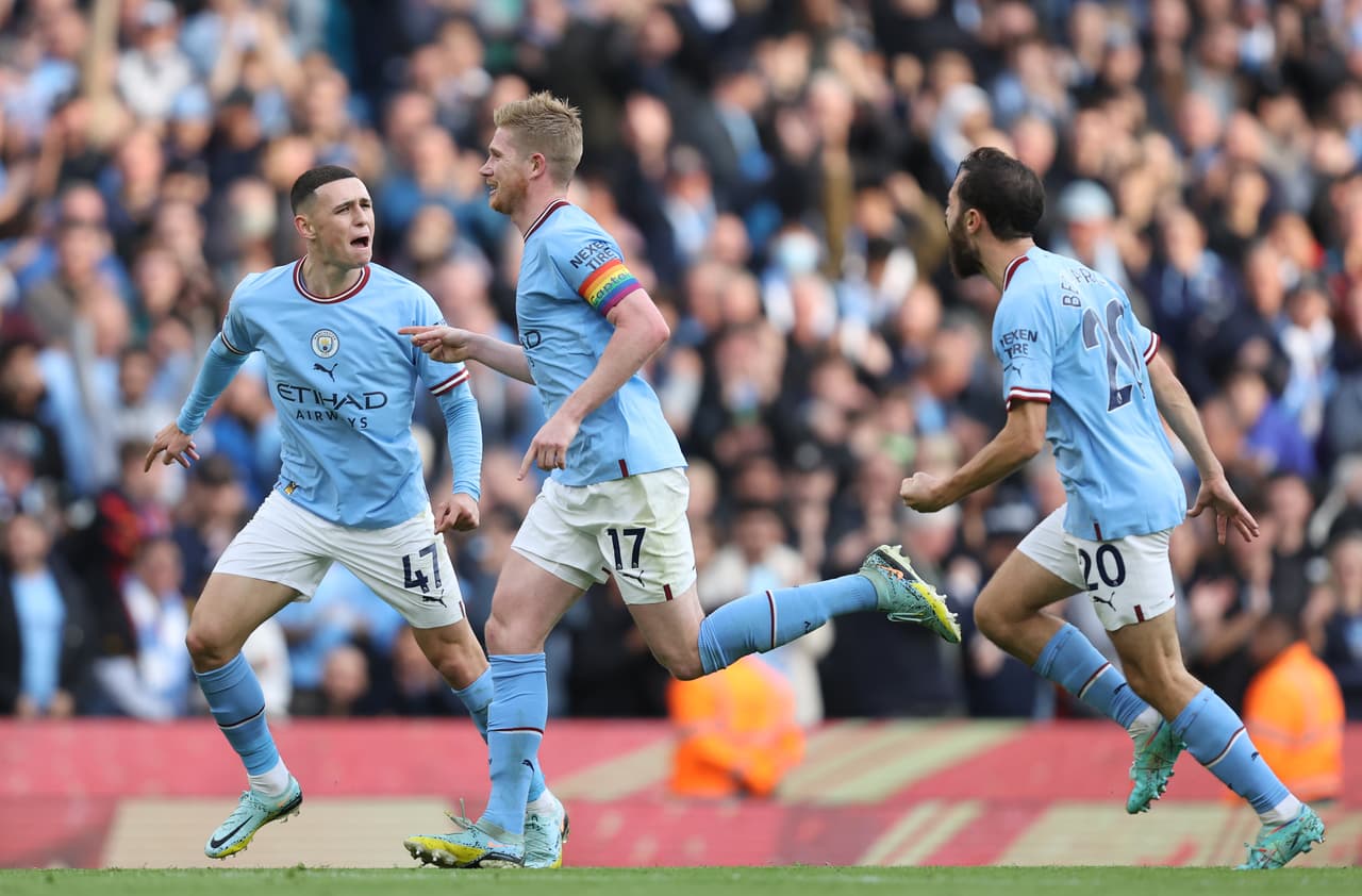 Kevin de Bryne hizo el otro gol del Manchester City que le puso un 3-1 al Brighton.