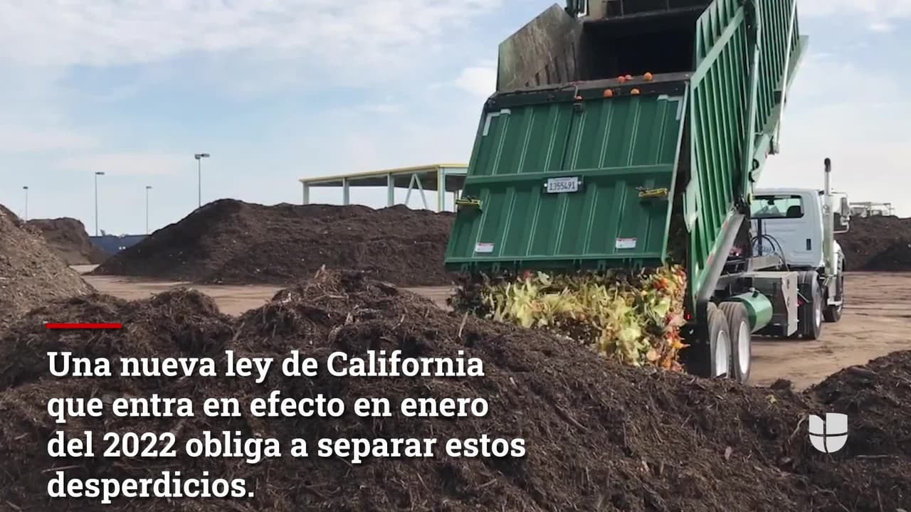 A partir del 2022 será obligatorio reciclar desechos orgánicos en California