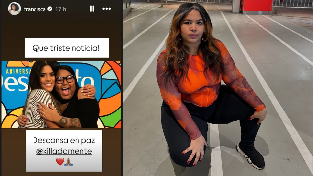 Así reaccionó Francisca en Instagram a la noticia de la repentina muerte de Carol Acosta 'Killadamente'.