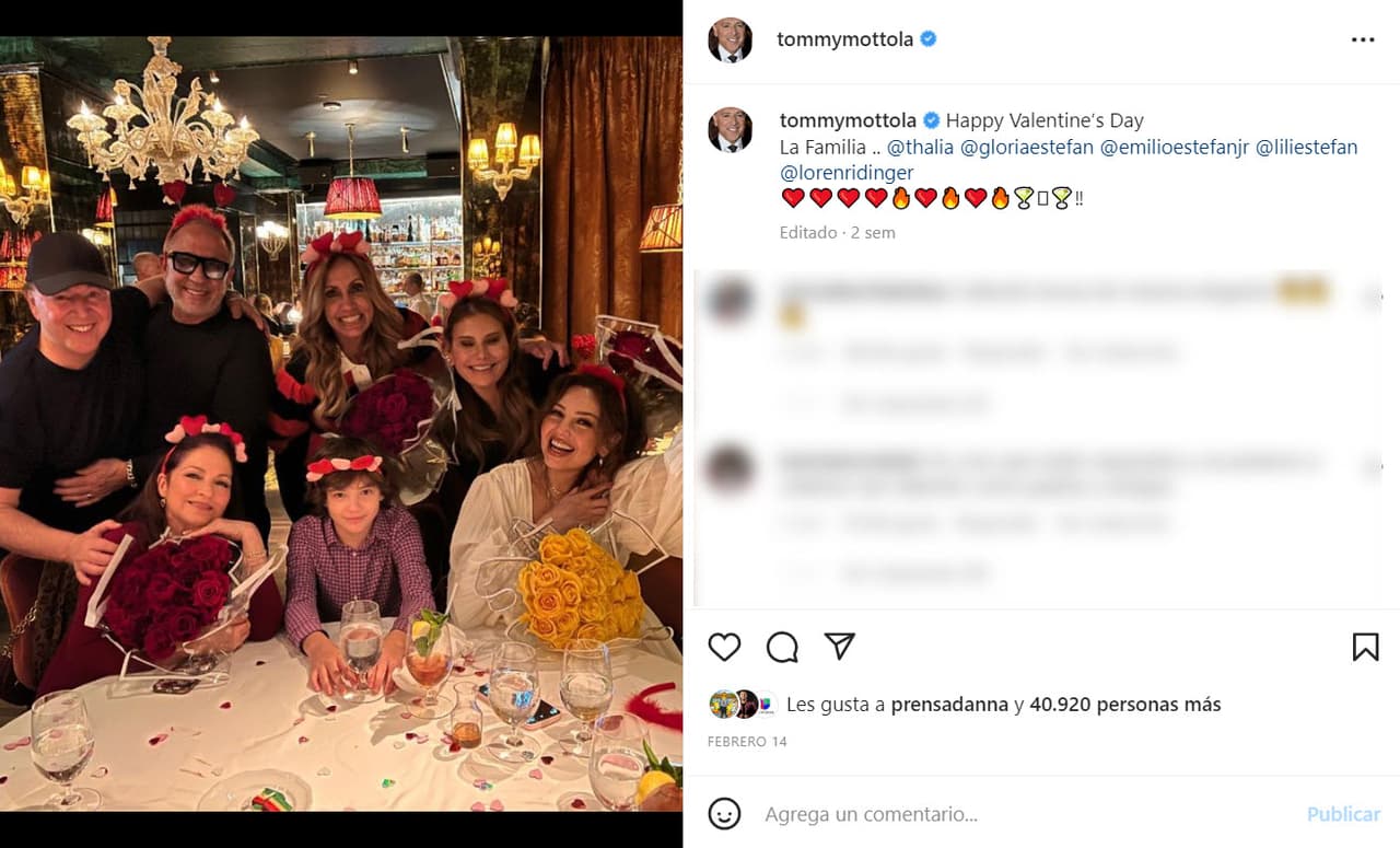 Tommy Mottola y Thalía reparecen en medio de rumores de separación.