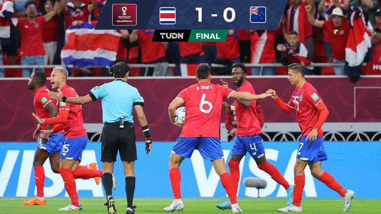 Costa Rica venció a Nueva Zelanda y jugará el Mundial de Qatar 2022