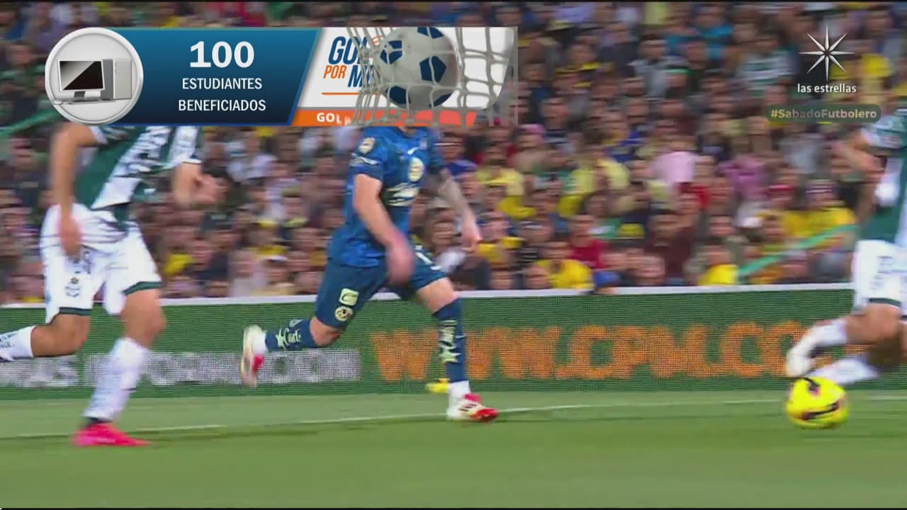 ¡Las Águilas pegan primero! Dávila empuja el balón y abre el marcador