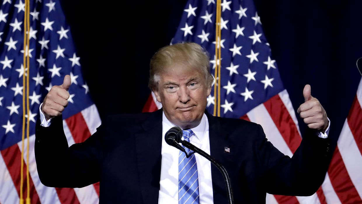 Thank you, Donald Trump