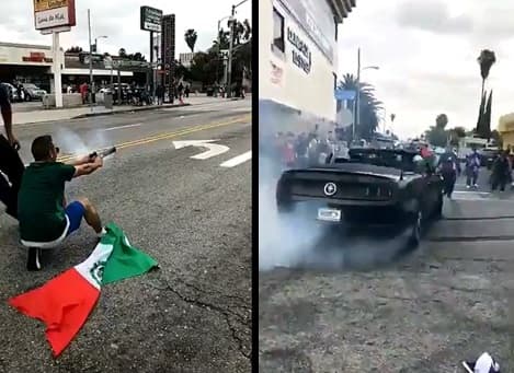 Al menos cuatro arrestos durante festejos en California por triunfo de México en el Mundial