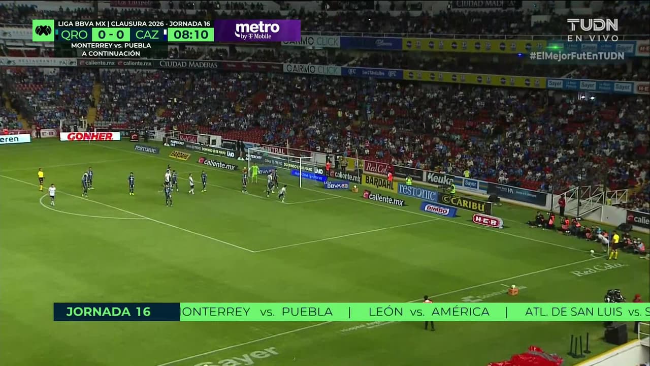 ¡GOL!  anota para Cruz Azul. Jeremy Márquez