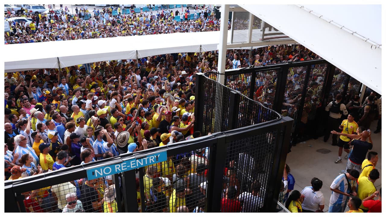 Gente con boletas que no pudo entrar, vandalismo, arrestos: ¿qué falló en la final de la Copa América en Miami?