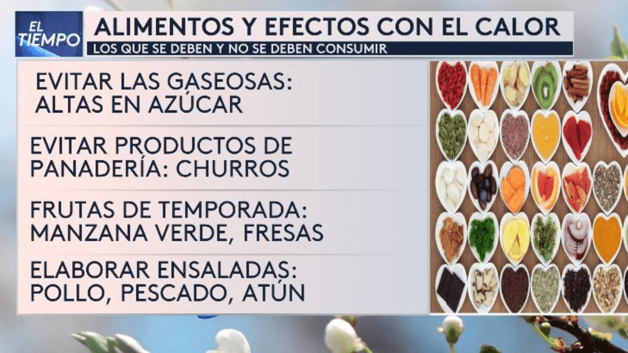 Los alimentos que se recomiendan comer durante el calor.