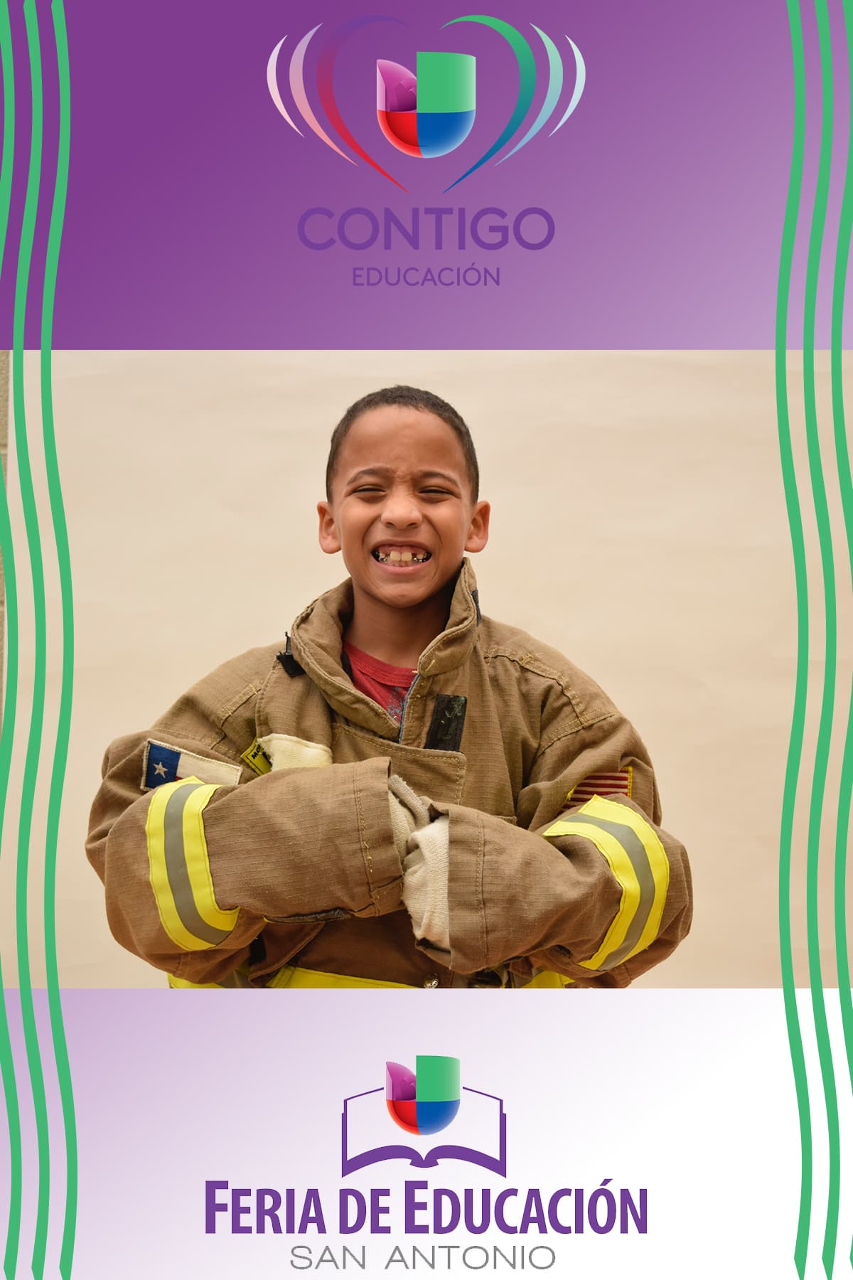 Durante la Feria de Educación San Antonio, cientos de niños se retrataron representando la profesión que les gustaría desempeñar de grandes, y seguramente sus padres podrán ayudarlos a lograr su sueño gracias a la información que recibieron durante la Feria.