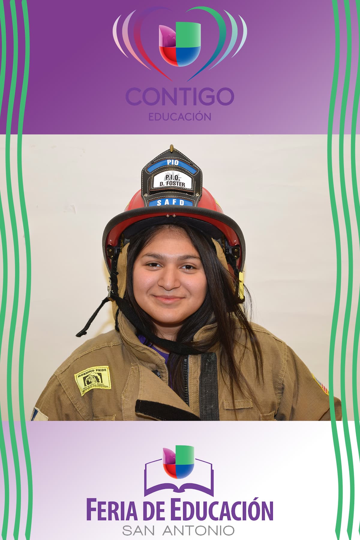 Durante la Feria de Educación San Antonio, cientos de niños se retrataron representando la profesión que les gustaría desempeñar de grandes, y seguramente sus padres podrán ayudarlos a lograr su sueño gracias a la información que recibieron durante la Feria.