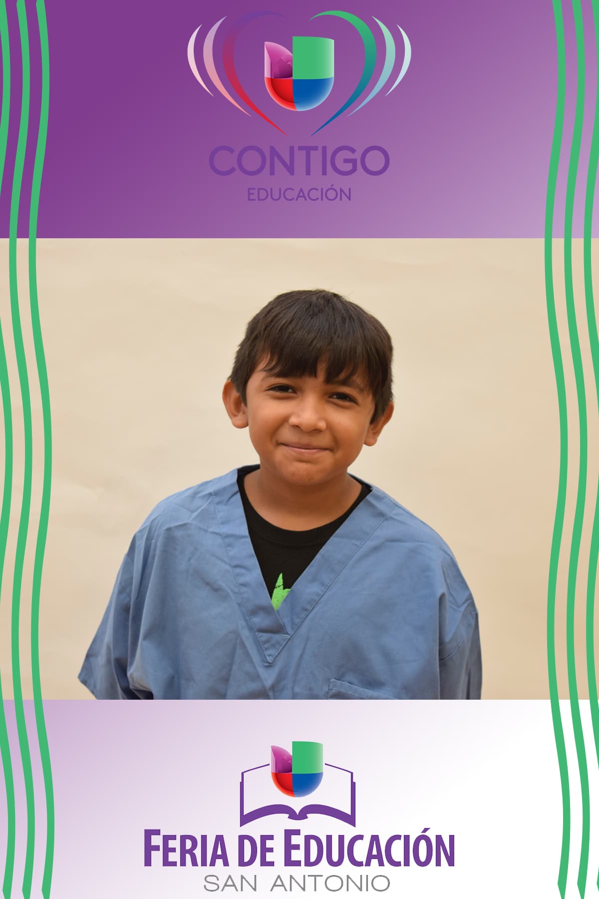 Durante la Feria de Educación San Antonio, cientos de niños se retrataron representando la profesión que les gustaría desempeñar de grandes, y seguramente sus padres podrán ayudarlos a lograr su sueño gracias a la información que recibieron durante la Feria.