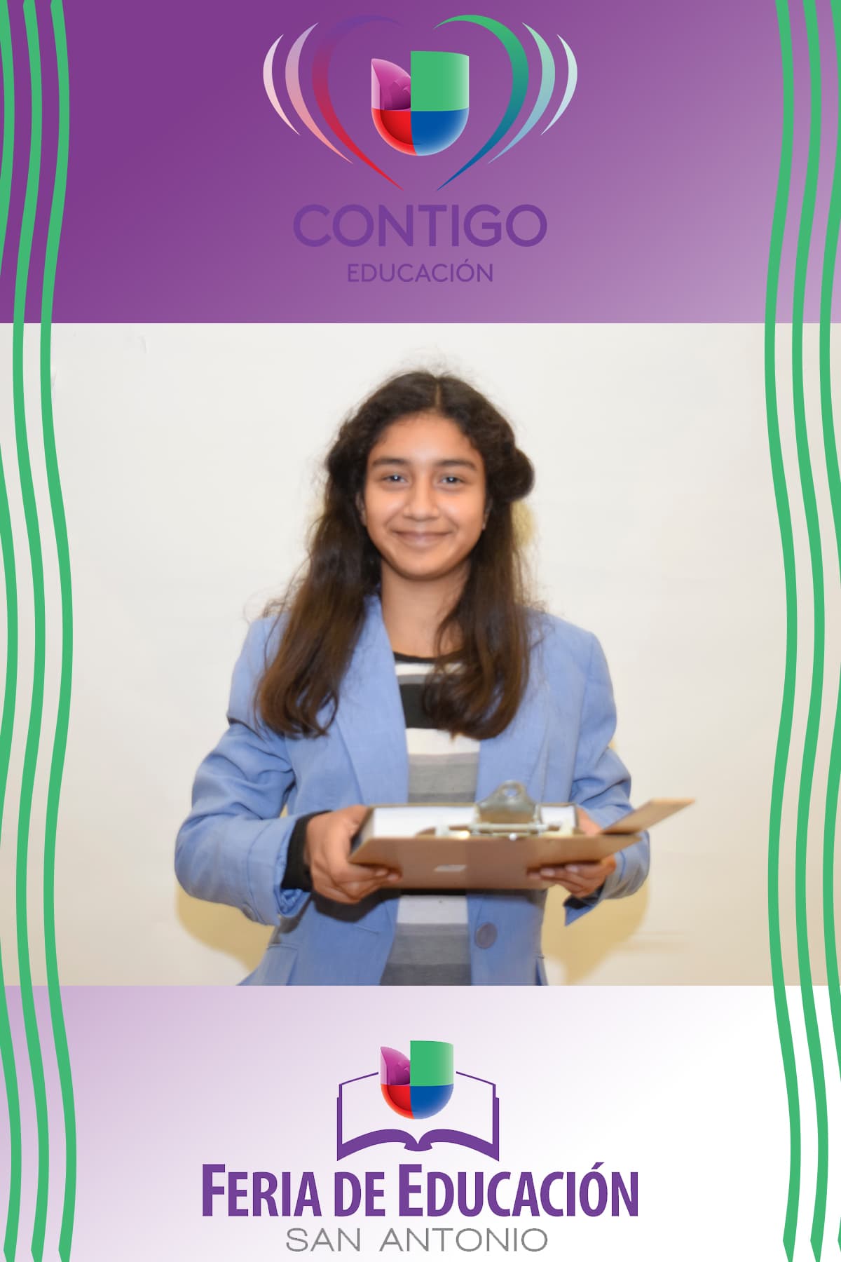 Durante la Feria de Educación San Antonio, cientos de niños se retrataron representando la profesión que les gustaría desempeñar de grandes, y seguramente sus padres podrán ayudarlos a lograr su sueño gracias a la información que recibieron durante la Feria.