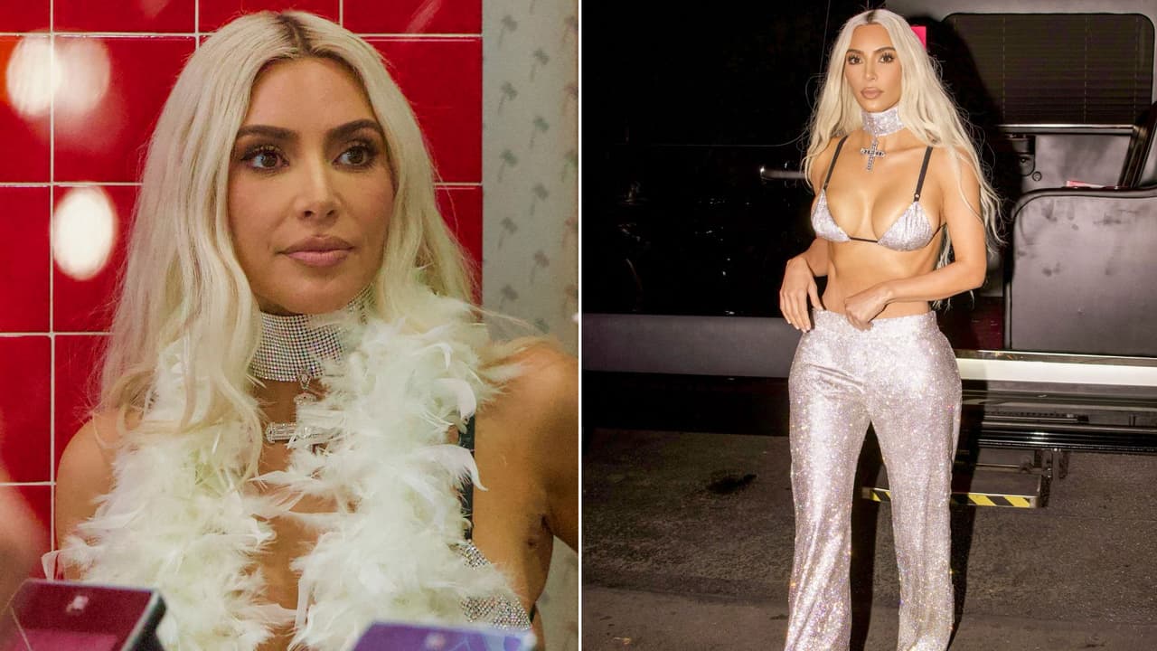 Con looks de miles, Kim Kardashian y su clan se formaron para comprar hamburguesas (fotos)