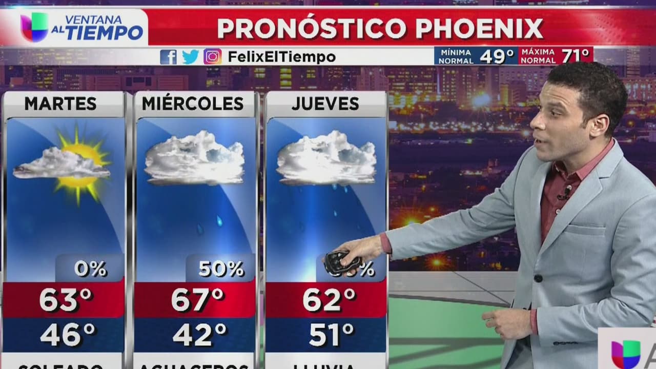 Se prevé un descenso en la temperatura para este martes en Arizona