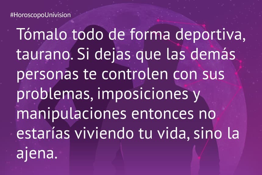 Tauro 6 de mayo 2019