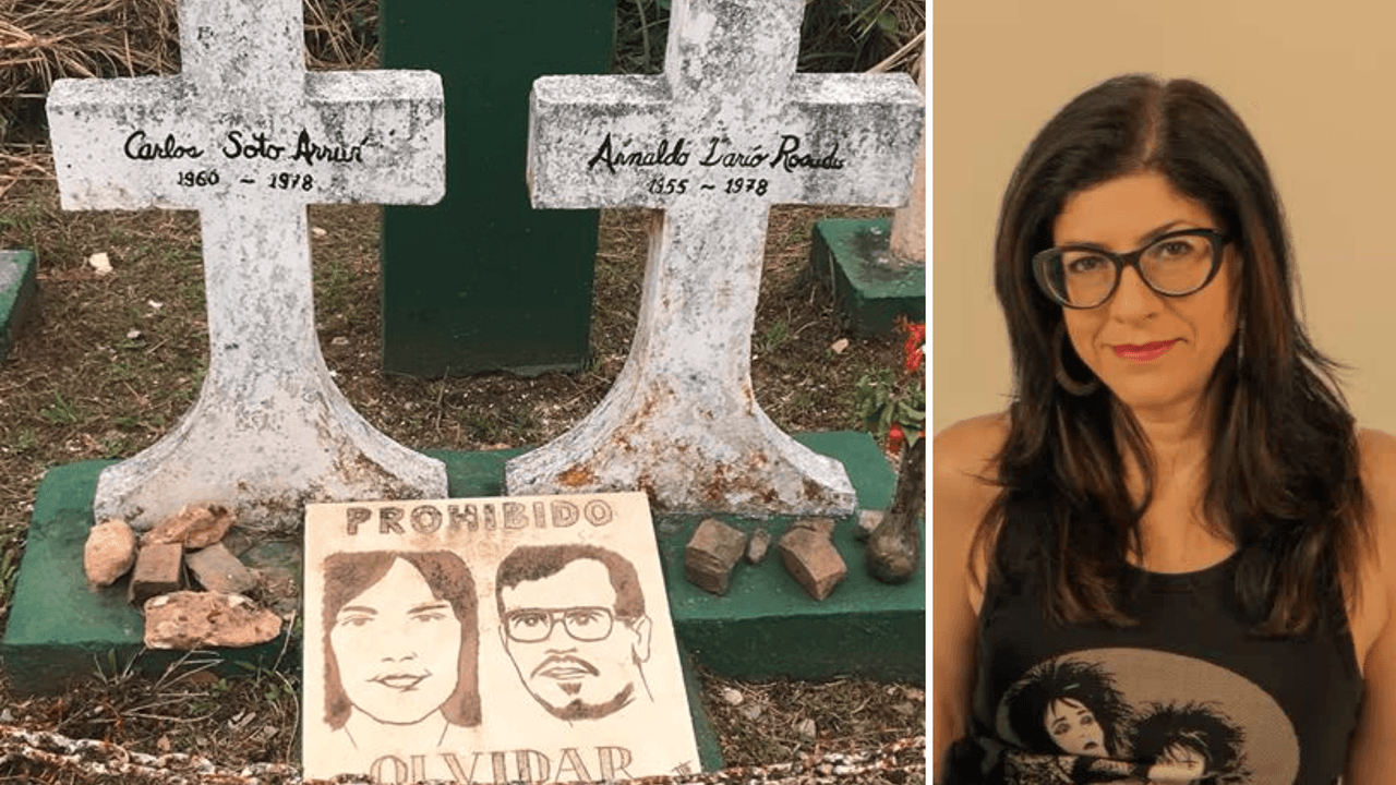 “Estoy parada aquí por los que ya no pueden pararse”: la protesta pacífica de Mariana Nogales, de Victoria Ciudadana, en el funeral de Romero Barceló