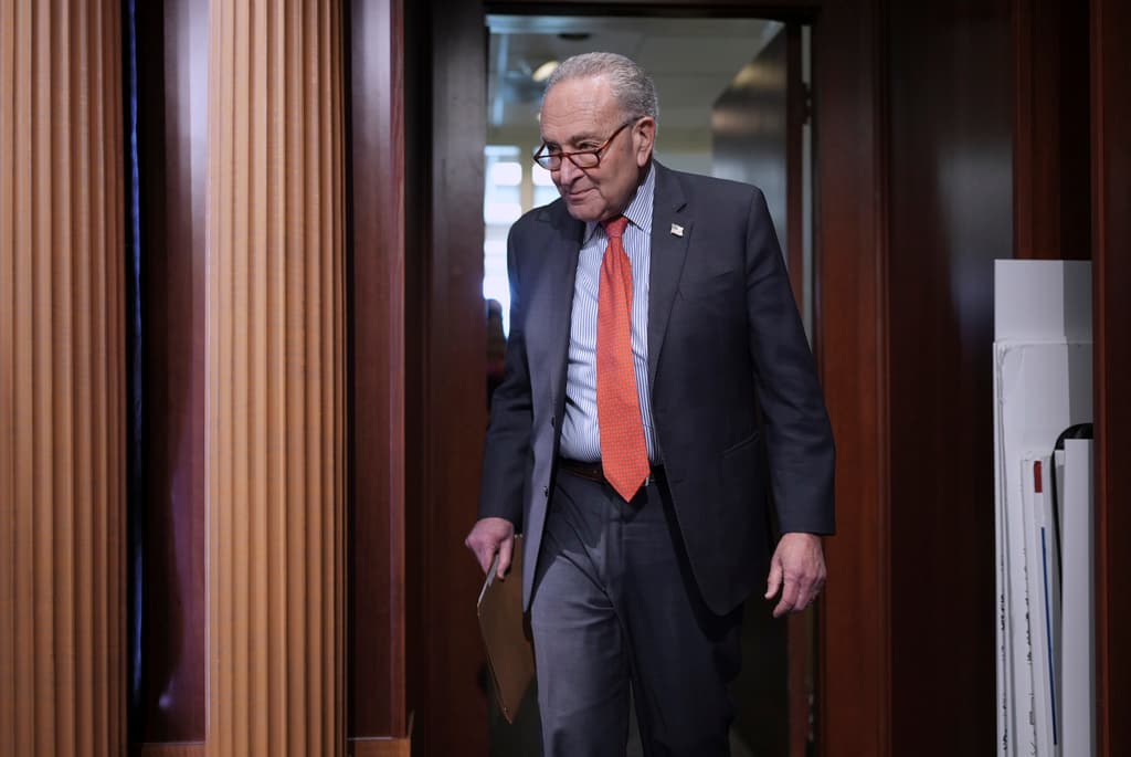 Schumer el 9 de abril. (AP Photo/J. Scott Applewhite)