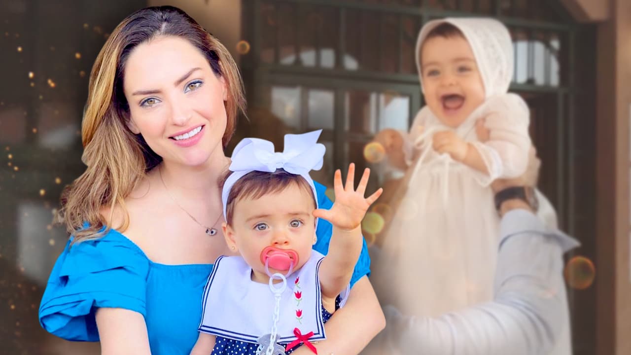 En video: Michelle Galván muestra detalles íntimos del bautizo de Megan (fue en el mismo lugar donde se casó)