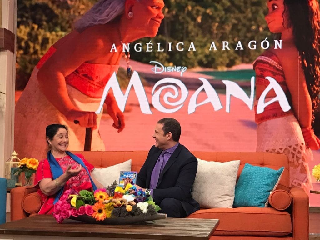 Angélica prestó su voz a la abuelita 'Tala', de la cinta 'Moana'.