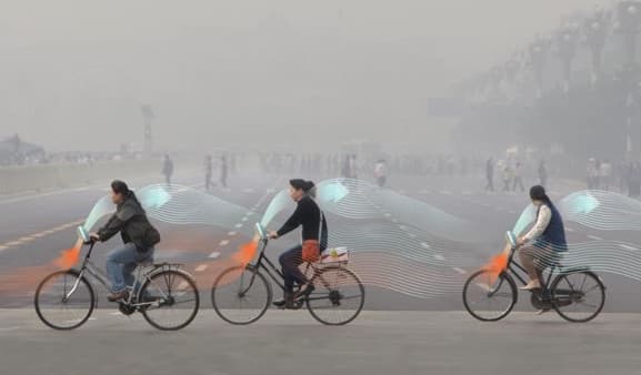 En China quieren tener bicicletas que purifican el aire