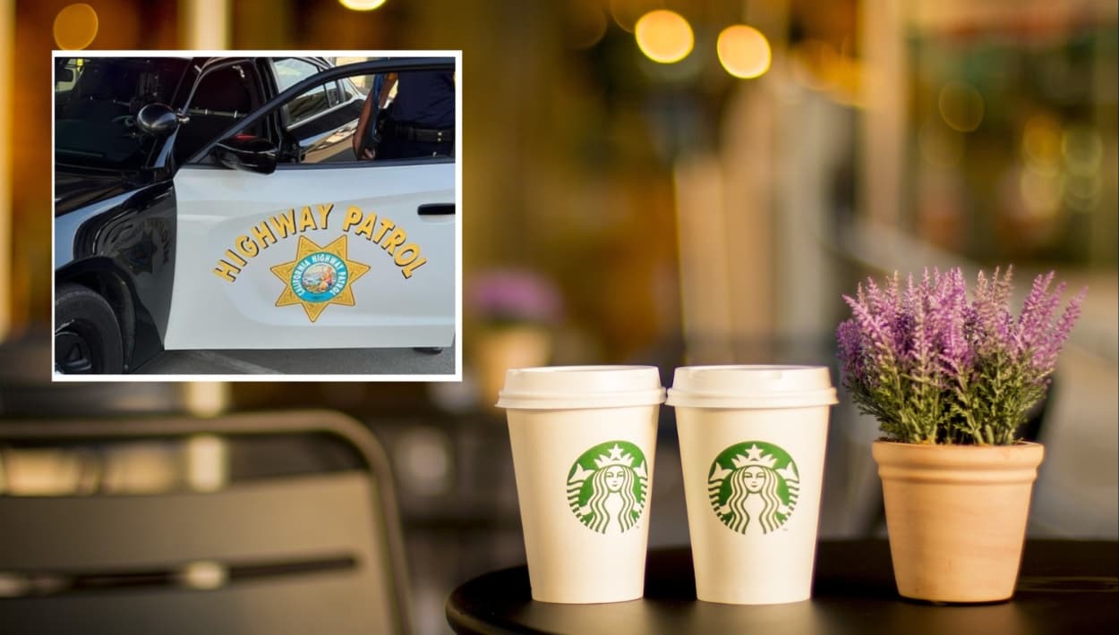 Toma un café en compañía de oficiales de la Patrulla de Caminos de California en Bakersfield