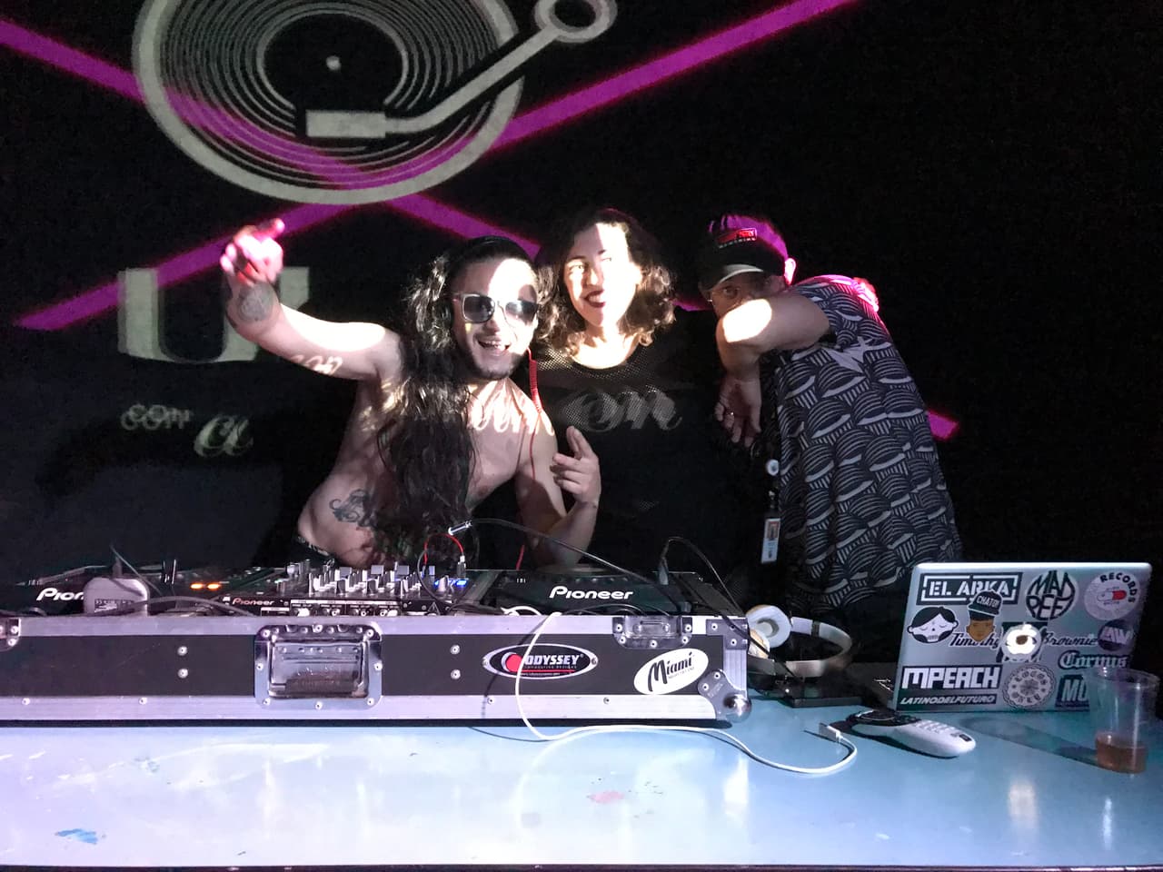 Resident artist Chato!, U-LAB Senior Editor Nuria Net and U-LAB Multimedia producer Andrés Rivera.