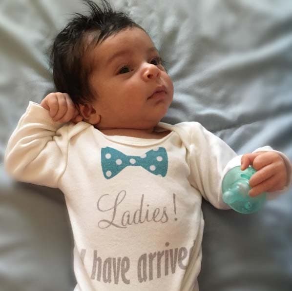 Se nota que definitivamente será todo un galán cuando crezca.