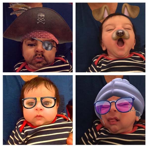 Se ve súper chistoso con los filtros de Snapchat.