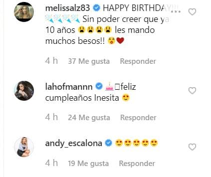 Personalidades como Melissa López, Heydee Hofmann y Andrea Escalona se hicieron presentes para felicitar a 'Inesita' en su cumpleaños número 10.