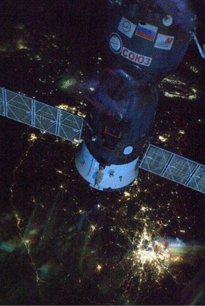 Nuestro Soyuz sobre Corea del Sur Fotos: @astro_reid