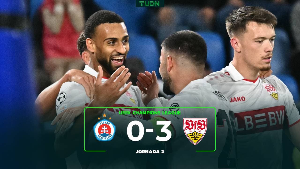 Resumen | Slovan Bratislava vs. Stuttgart: Cómodo triunfo teutón