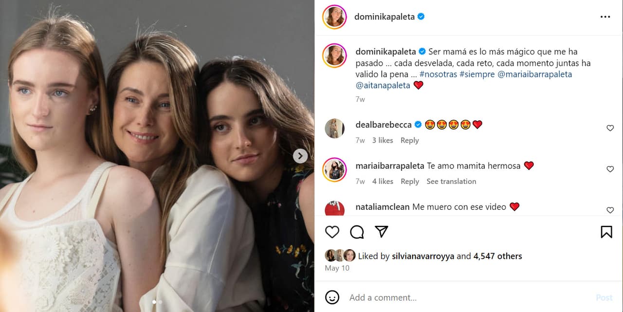 Dominika Paleta ha dejado ver lo grande que lucen sus hijas.
