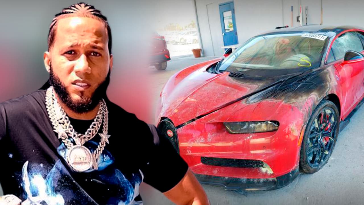 El Alfa pone a la venta el Bugatti de $3 millones que le fue quemado en Miami