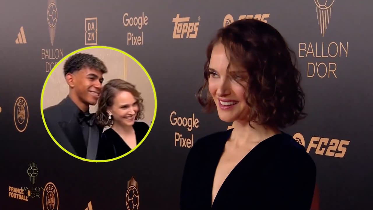 El sorprendente gesto de Natalie Portman que asombró a Lamine Yamal